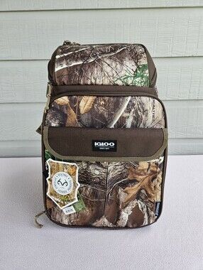 Igloo Gizmo Backpack Cooler Lightweight Maxcold Insulated 30-Can Realtree Camo